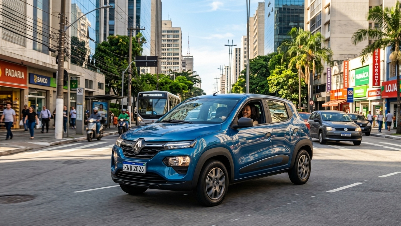 Compacto 0 km que faz 14,6 km por litro na cidade vira resposta para quem quer primeiro carro sem medo do posto