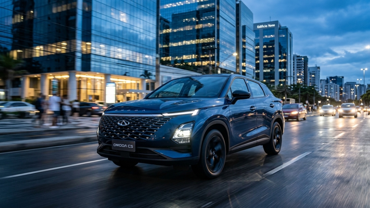SUV futurista com cara de carro-conceito que chega para desafiar as marcas consagradas com um arsenal tecnológico de luxo