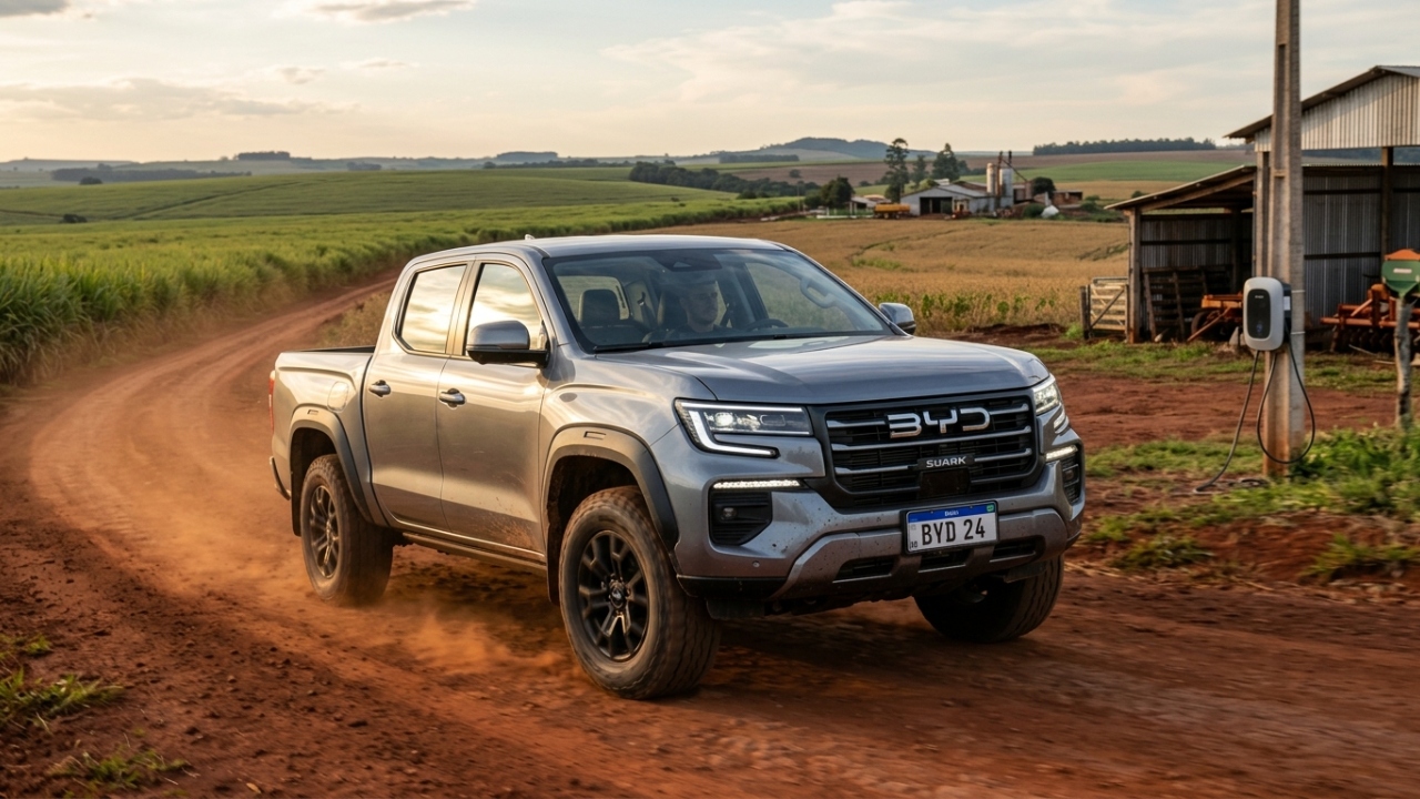 Quais são os diferenciais do sistema híbrido da BYD Shark?