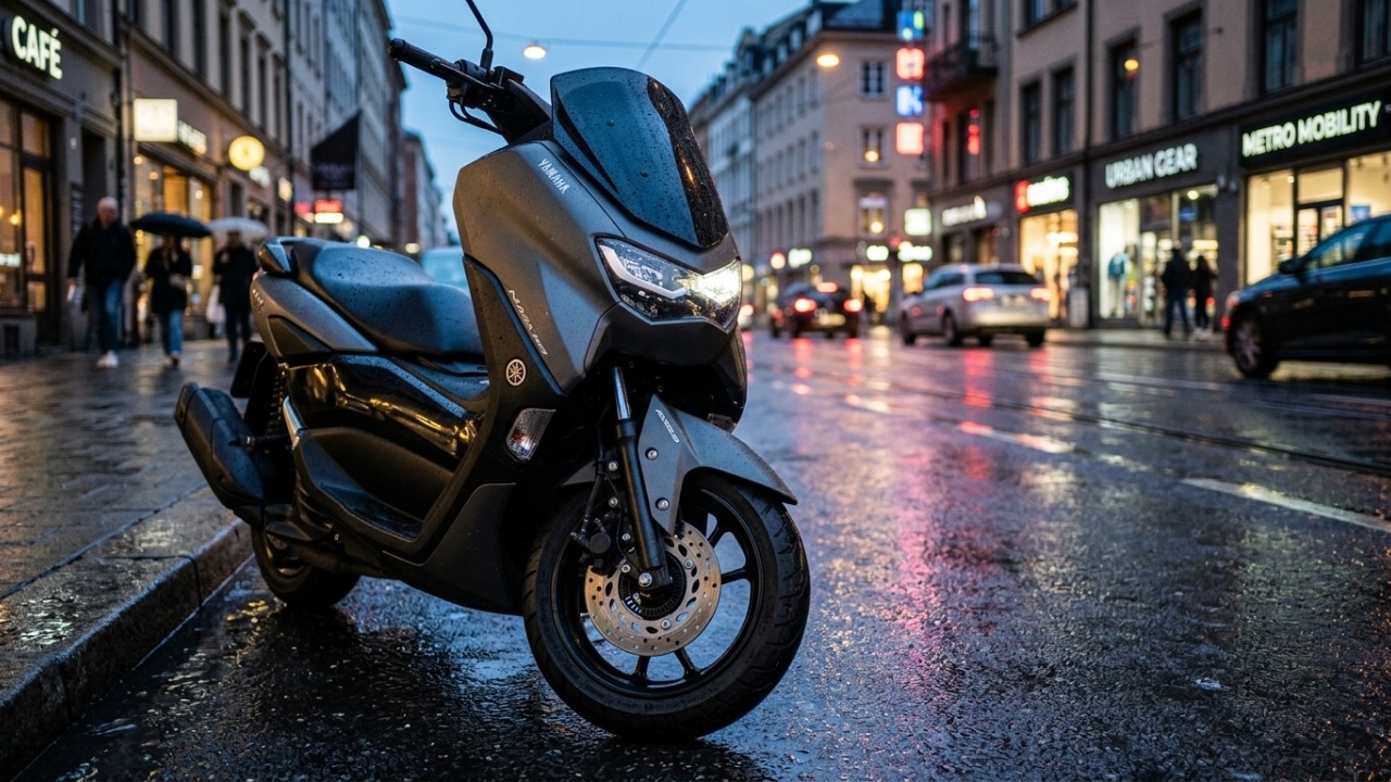 Com ABS nas duas rodas e controle de tração, a scooter da Yamaha aposta em segurança e conforto no uso diário