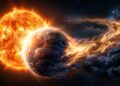 Um planeta a quase 700 anos-luz tem nuvens de rocha pela manhã e céu limpo ao entardecer