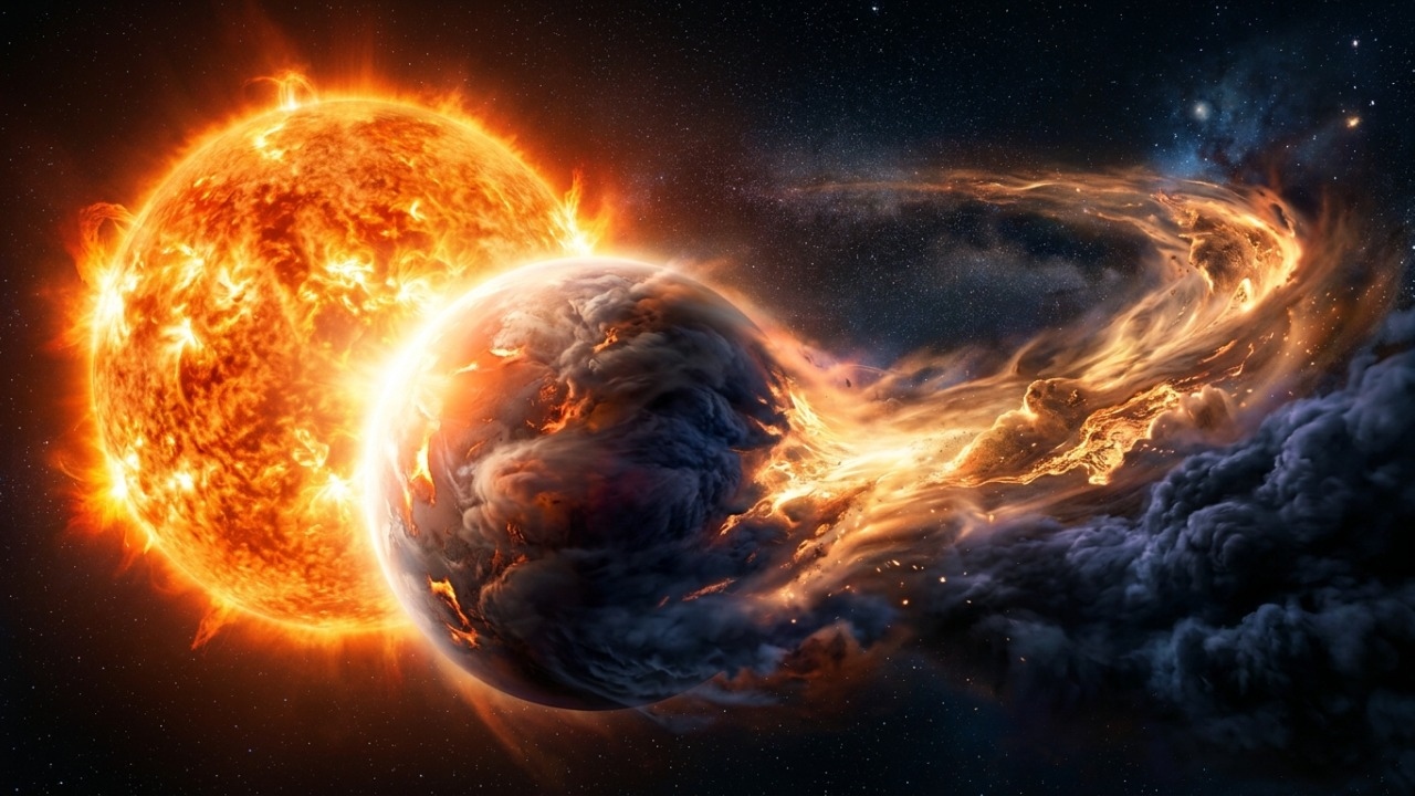 Um planeta a quase 700 anos-luz tem nuvens de rocha pela manhã e céu limpo ao entardecer