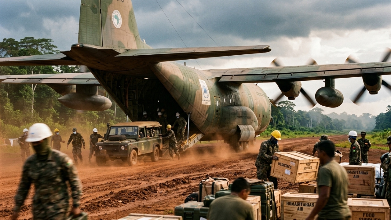 O cargueiro C-130 Hercules carrega 20 toneladas a 590 km/h, sendo a espinha dorsal de missões de resgate em todo o mundo desde 1954