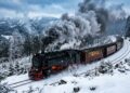 A ferrovia alemã de 140 km opera locomotivas a vapor de 1899, cruzando montanhas em um trajeto de engenharia histórica