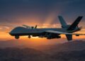O drone MQ-9 Reaper opera por até 30 horas a 15.240 metros de altura e utiliza designação a laser para atingir alvos com precisão cirúrgica