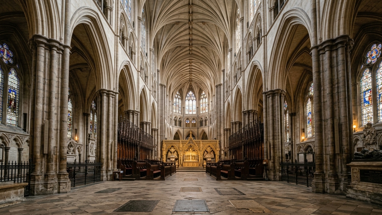A abadia de 1066 é o cenário oficial de todas as coroações da coroa britânica, guardando quase mil anos de história em seu interior