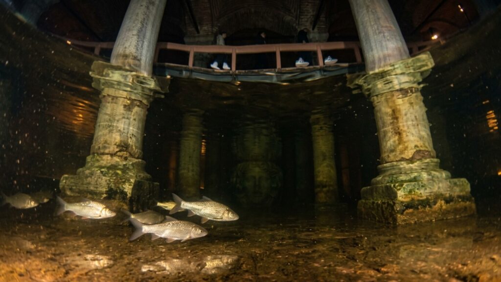 Escondida sob Istambul há quase 1.500 anos a cisterna com 336 colunas guardava até 80 mil m³ de água para sustentar um império