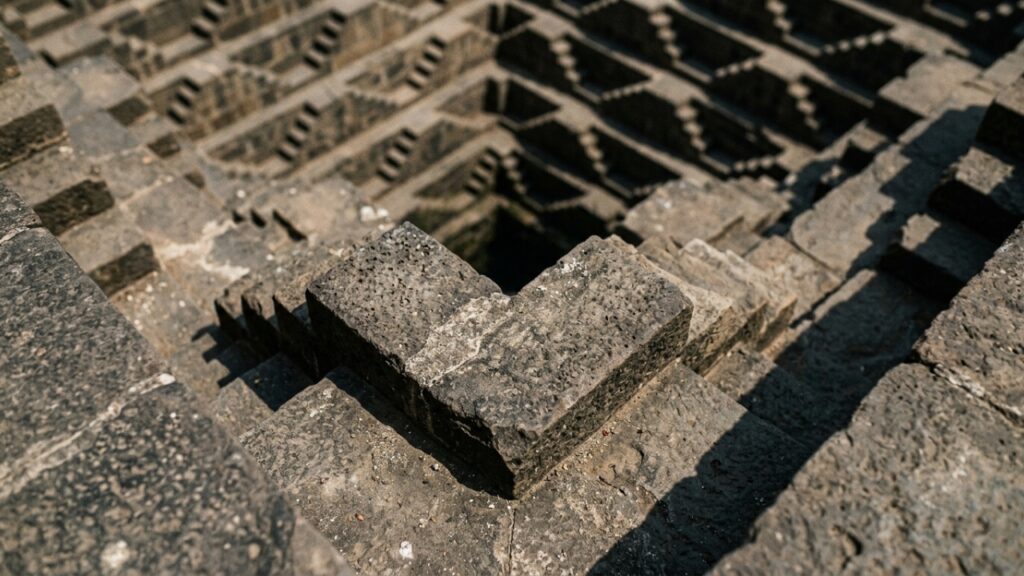 O labiríntico poço de 1200 anos composto por 3500 degraus perfeitamente simétricos que desce a 30 metros de profundidade