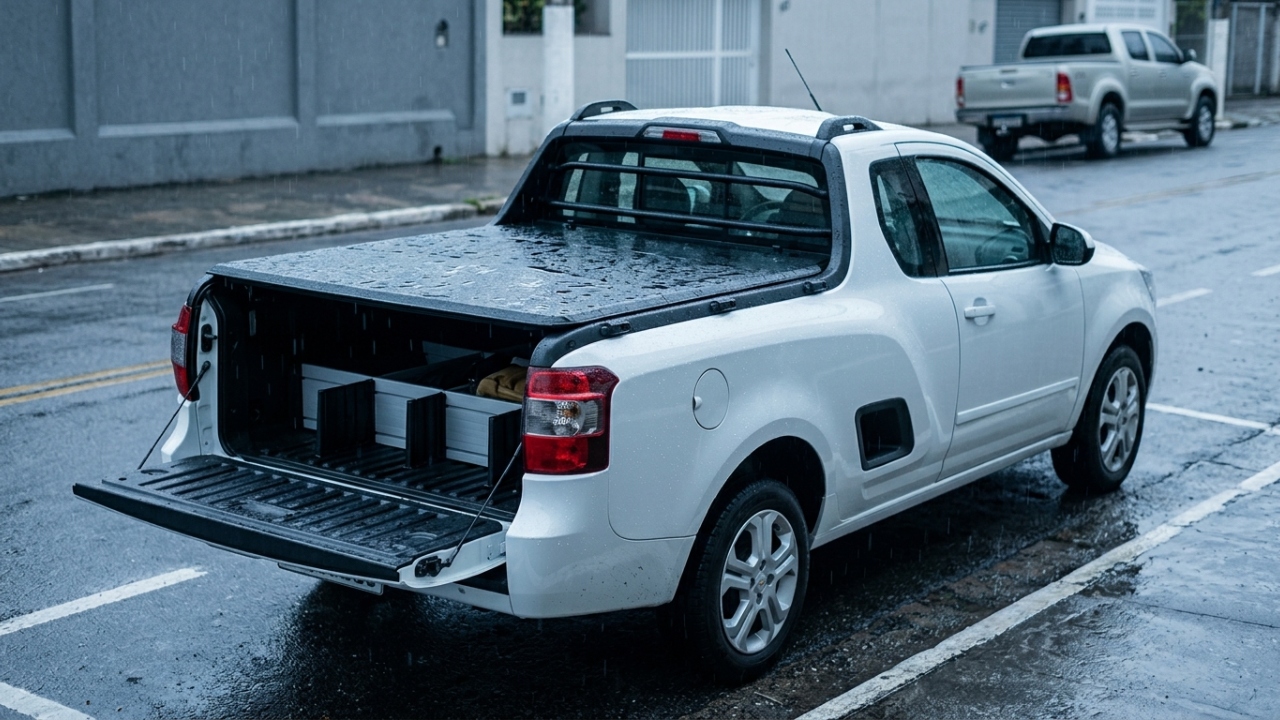 A picape compacta da Chevrolet guarda na caçamba inteligente o detalhe que aproxima trabalho leve, cidade e uso familiar