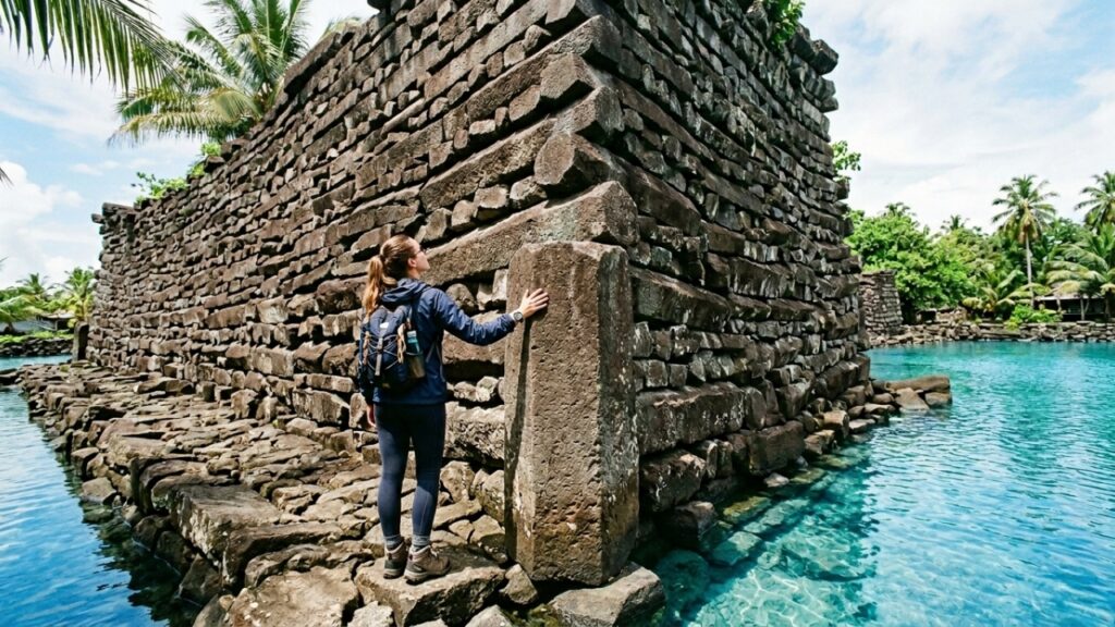 Cidade flutuante construída com 750 mil toneladas de colunas de basalto sobre recifes revela engenharia de civilização que movia blocos de cinco toneladas pelo oceano