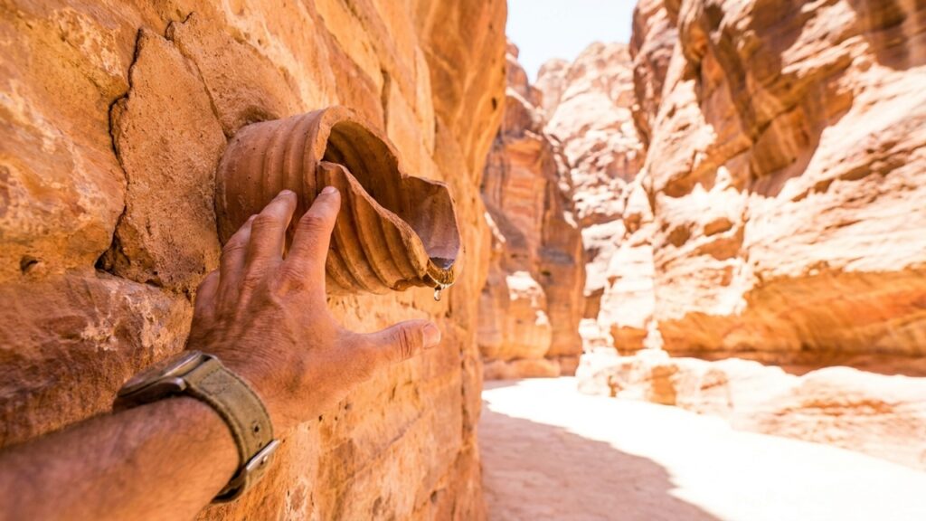 Sistema de cisternas com capacidade para 40 milhões de litros de água permitia que a cidade de Petra florescesse no deserto com o consumo diário garantido para 30 mil pessoas no passado