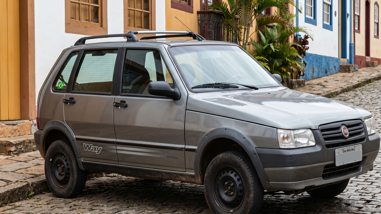 Equipado com motor Fire 1.0 e suspensão elevada, o Uno Mille Way virou um dos modelos com maior liquidez e baixa desvalorização no mercado de usados