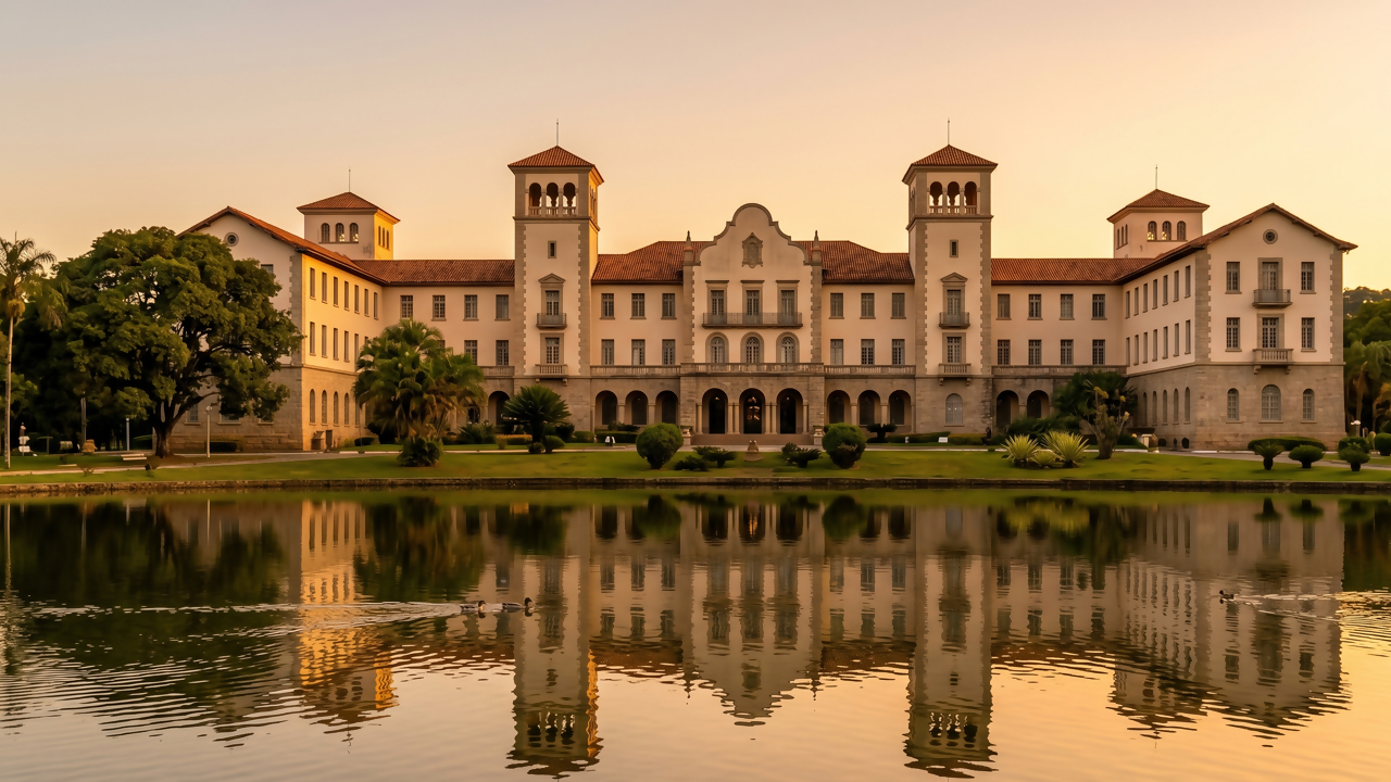 O monumental palácio de 33 mil m² construído em 1944 no interior de Minas que abriga a maior e mais famosa fonte de águas medicinais do país