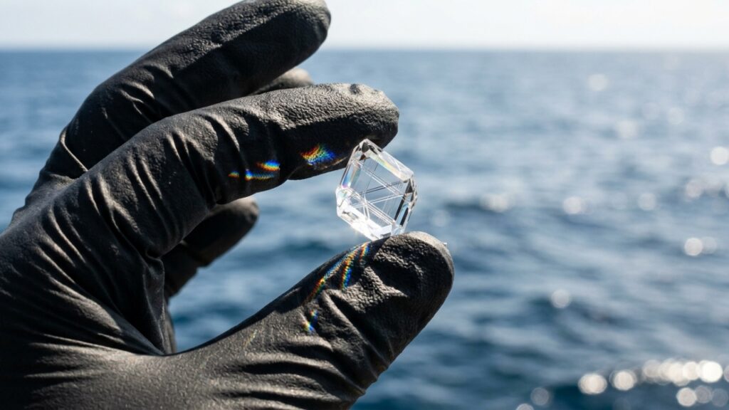 Pesquisadores mapeiam enorme estrutura de cristal no fundo do Oceano Índico que desafia teorias conhecidas da geologia marinha