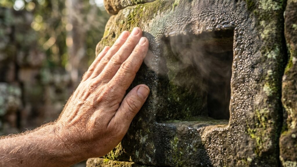 Escaneamento a laser de pirâmide no Camboja revela sistema de ar-condicionado natural que mantinha câmaras reais frescas sob o calor de 40 graus