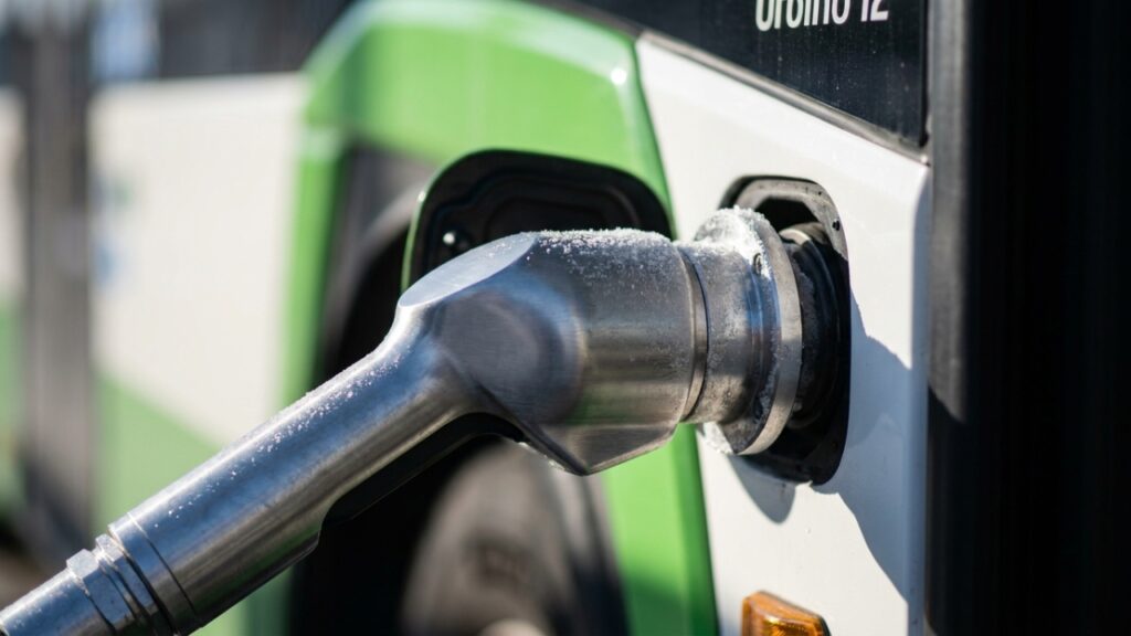 Tanques de hidrogênio com capacidade de 37 quilos garantem autonomia de 450 quilômetros e permitem o abastecimento total do veículo em apenas 15 minutos agora