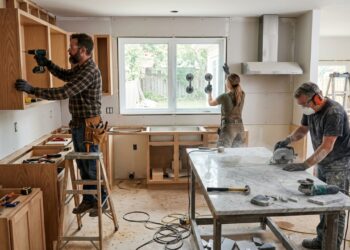 A divisão de custos profissionais para o acabamento completo