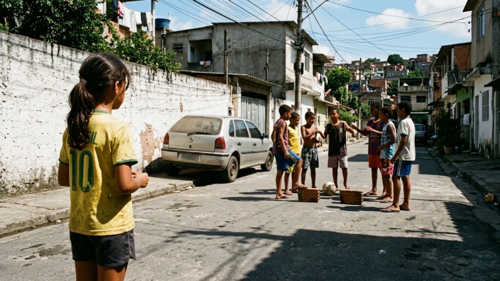 Estudos mostram que crianças que brincavam na rua