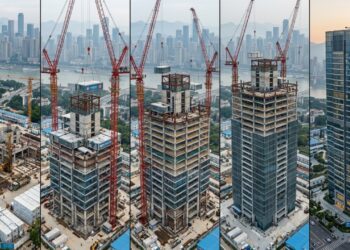 Torre de 26 andares erguida em cinco dias pela Broad Group Holon