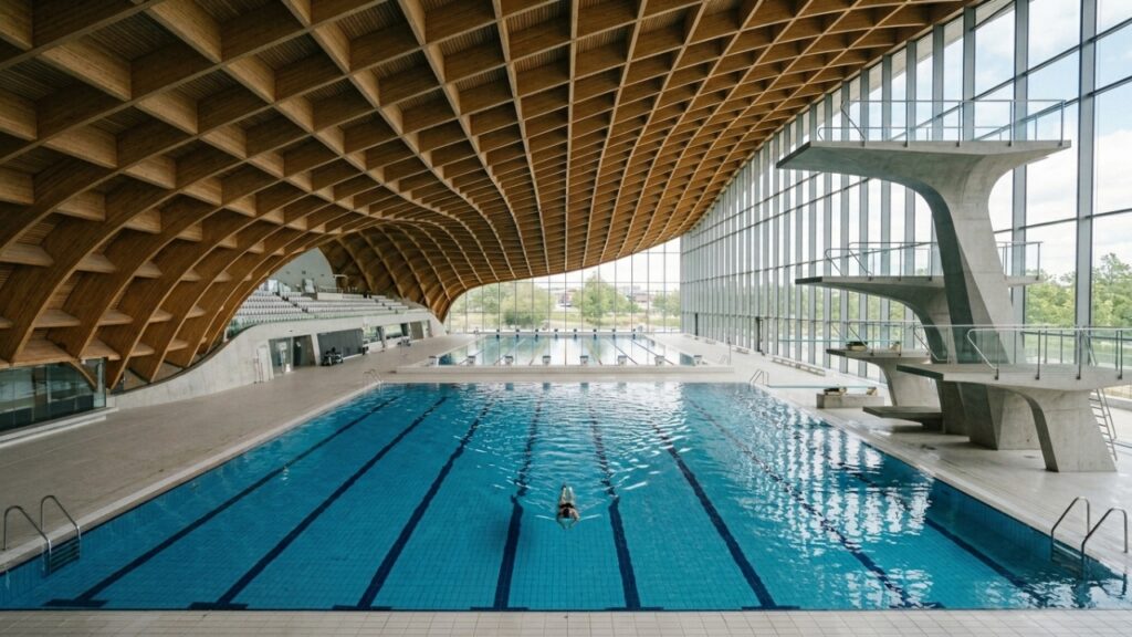 London Aquatics Centre, o edifício de Zaha Hadid com telhado em forma de onda