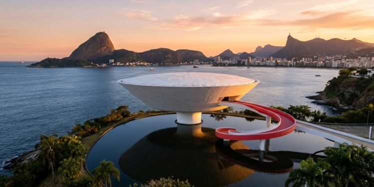 MAC Niterói, o Museu de Arte Contemporânea projetado por Oscar Niemeyer