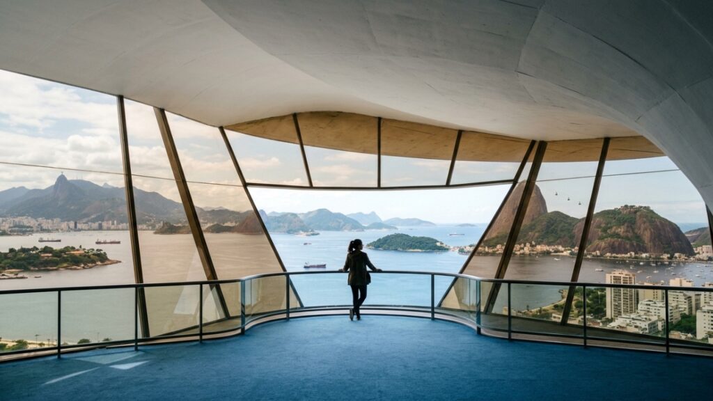MAC Niterói, o Museu de Arte Contemporânea projetado por Oscar Niemeyer