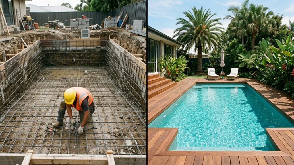 Custo de mão de obra para construir piscina de concreto armado do zero em maio de 2026