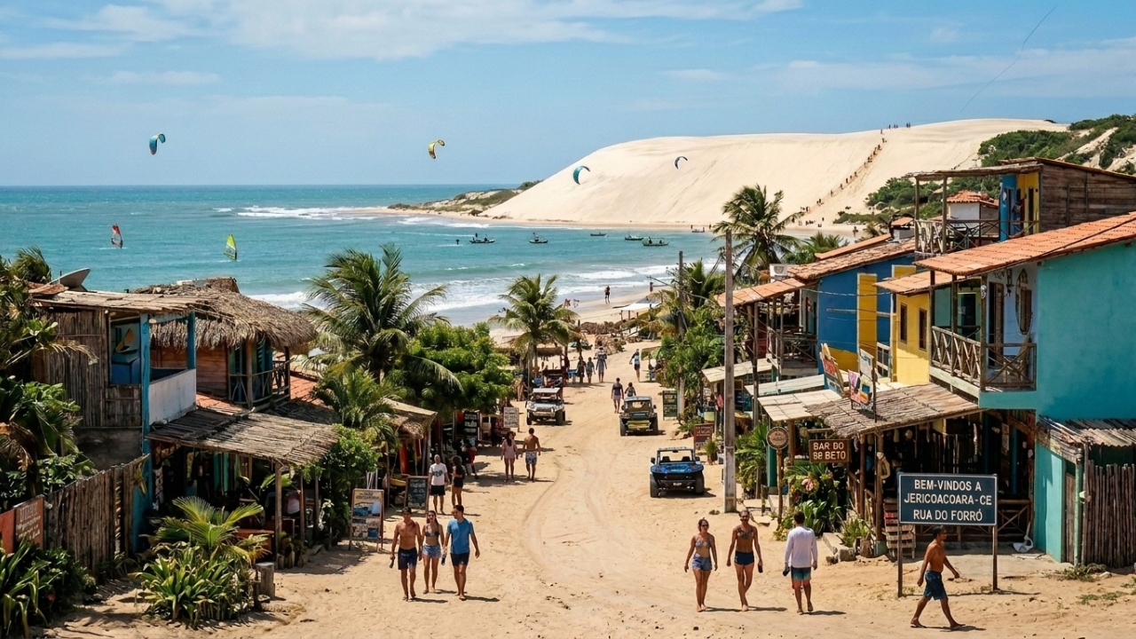 A única vila do Brasil sem asfalto e sem postes de luz: o município cearense abriga o 3º parque nacional mais visitado do país em 8.850 hectares de dunas