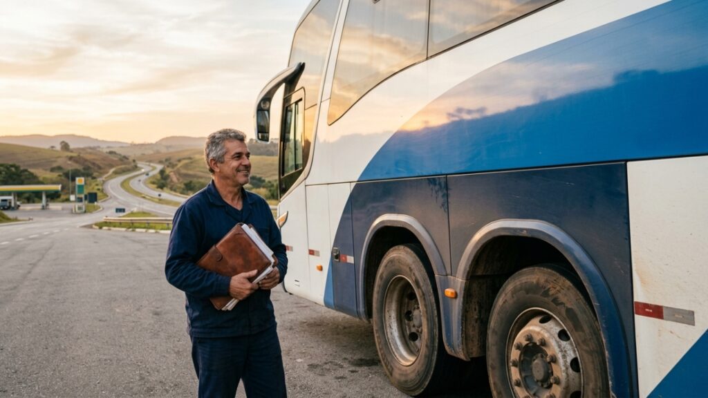 Com motor traseiro e projeto rodoviário, o Mercedes O-500 RS pode passar de 1 milhão de km com manutenção correta