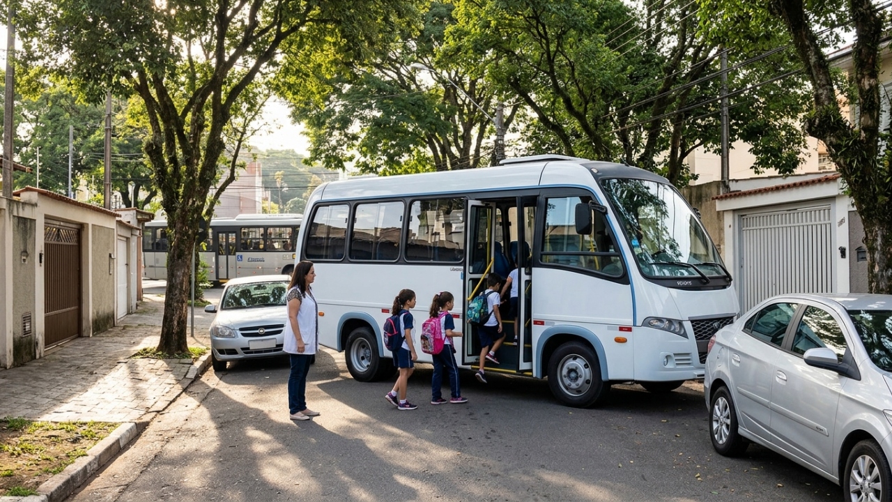O miniônibus que chega a 34 passageiros mais motorista explica por que o Volare virou solução flexível para escolas e empresas