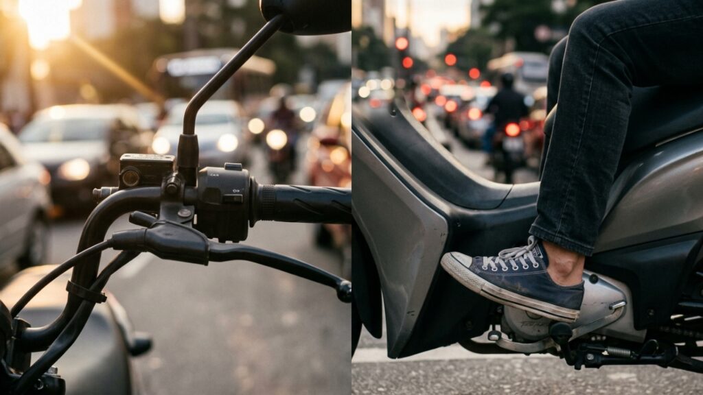 A Honda pequena com câmbio semiautomático guarda uma vantagem simples que explica seu sucesso em cidades grandes e pequenas