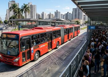 O gigante de 30 metros de extensão mantém o título de maior ônibus articulado do planeta e transporta multidões em tempo recorde