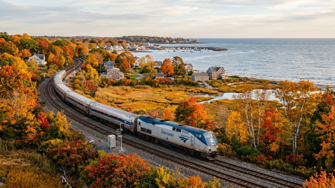 Percorrendo 233 km entre Boston e Brunswick, o serviço ferroviário Downeaster virou a espinha dorsal da conexão regional na Nova Inglaterra