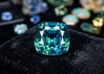 Esqueça as gemas de vitrine, pois este mineral azul-esverdeado de Madagascar é tão raro que gemas puras lapidadas são raridades no mercado