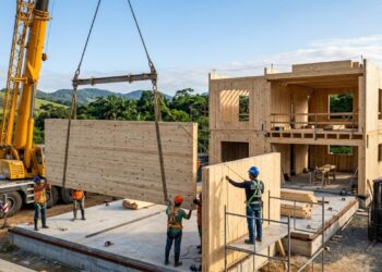 Brasil se junta a Áustria Suécia Noruega e Finlândia ao aprovar o uso de painéis estruturais de madeira lamelada cruzada para erguer moradias unifamiliares rápidas: o que muda na limpeza do estaleiro de obras e na eliminação total do betão armado