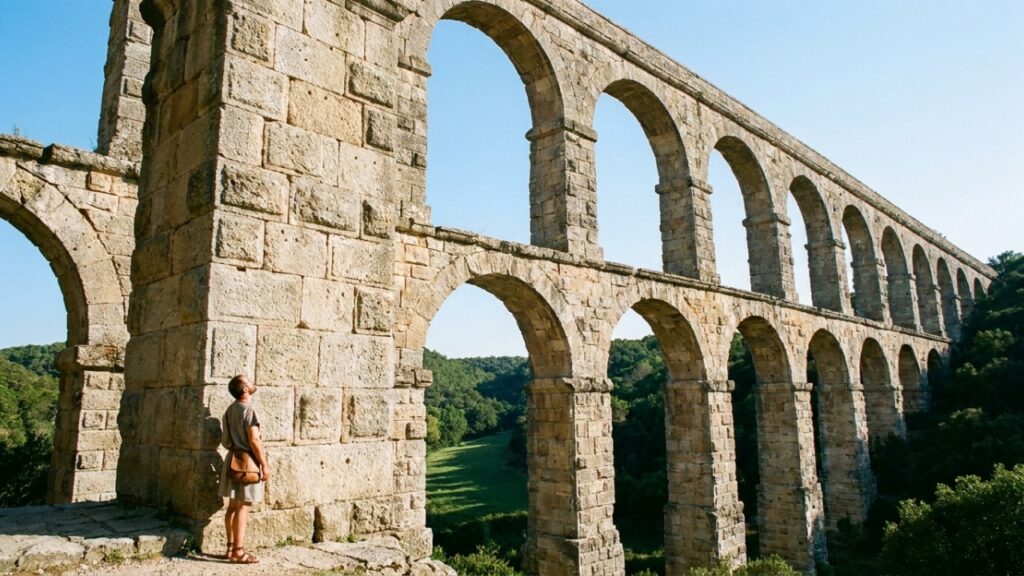 O aqueduto romano que usava apenas gravidade e inclinação precisa para levar água por quilômetros