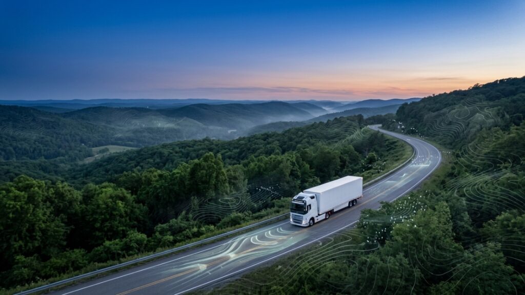 Com câmeras no lugar de retrovisores o novo Volvo FH Aero reduz o consumo de diesel em 5% e ganha sistema de inteligência artificial para ler o mapa da estrada