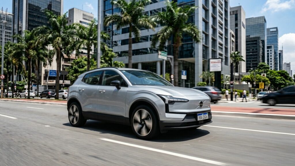 Elétrico compacto da Volvo acelera como esportivo e mostra que carro pequeno também pode intimidar modelos de luxo