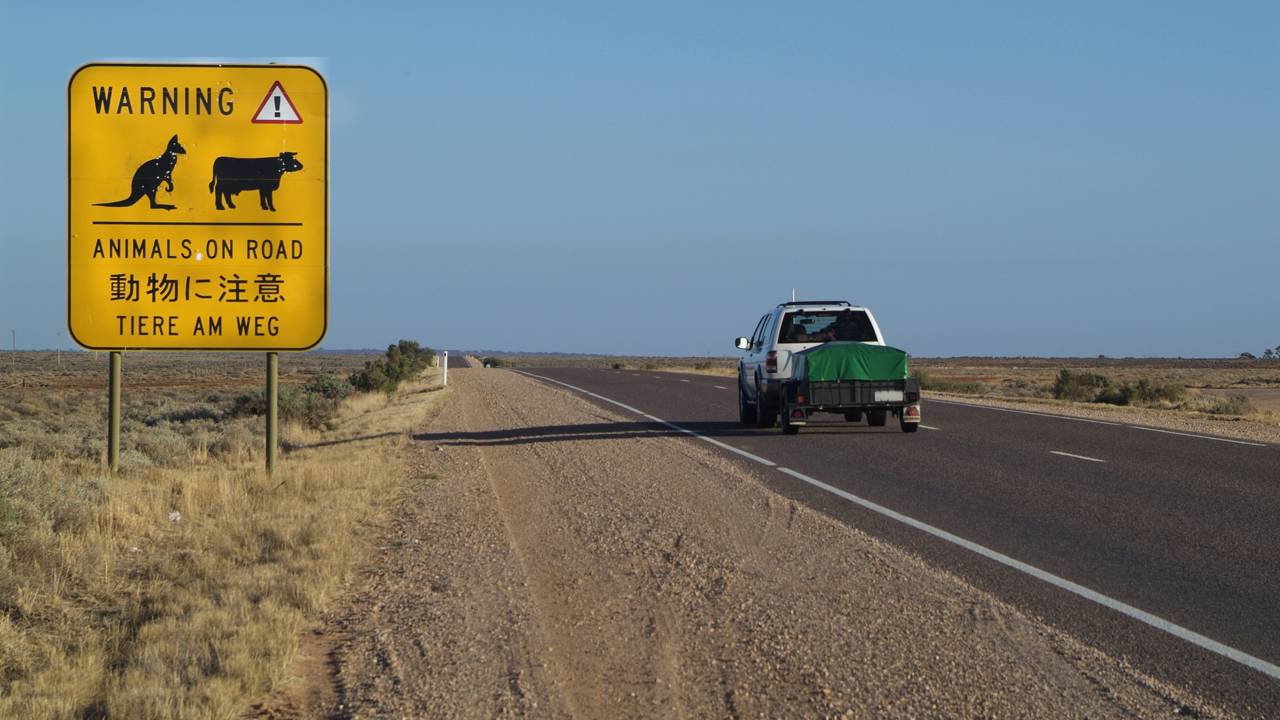 A Stuart Highway percorre 2.834 km pelo "Red Centre"; ligando o sul ao norte, é a rodovia mais vital para a logística do deserto australiano