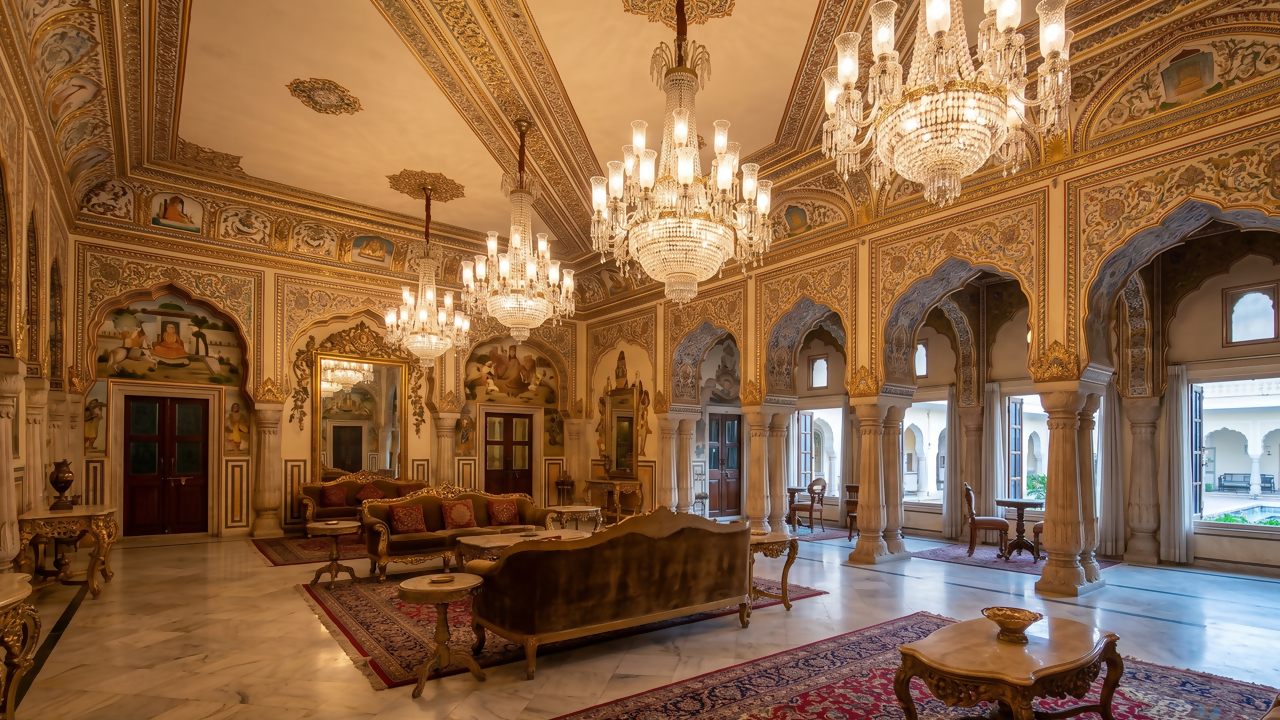 O lendário palácio de 1727 na Índia que abriga milhares de relíquias imperiais e possui decoração em folhas de ouro para receber a realeza de Jaipur