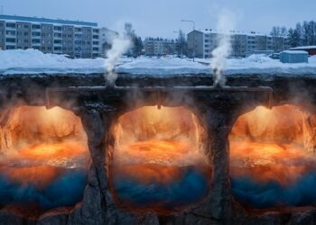 Cavernas térmicas aquecem Vantaa sob a neve
