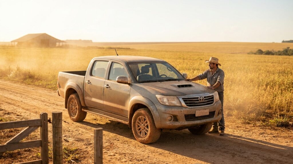 Tração 4x4, motor diesel e fama de resistência explicam por que a picape japonesa mantém prestígio no campo e na estrada
