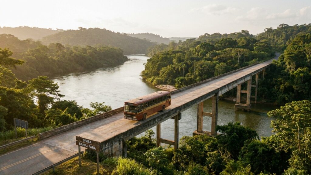 Dois dias de viagem, 3.200 km de rodovia e um único ônibus que atravessa cinco estados e dois fusos e a rota mais épica do transporte brasileiro que poucos passageiros conhecem