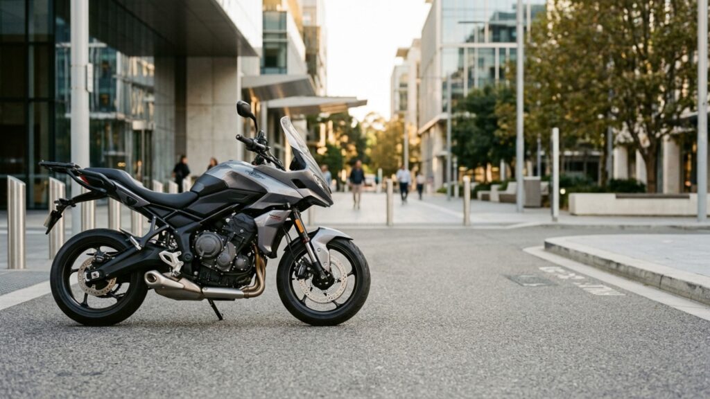 A máquina de três cilindros com agilidade de moto urbana e conforto de estradeira por um preço competitivo