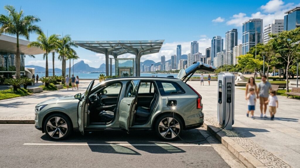 O gigante sueco de luxo que agora dispensa gasolina e oferece o interior mais tecnológico e seguro do planeta