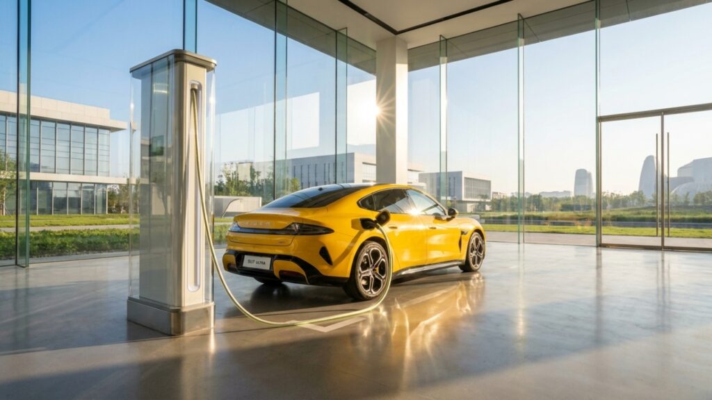 O sedan tecnológico que acelera de zero a cem em dois segundos e já se tornou o pesadelo das fabricantes de luxo