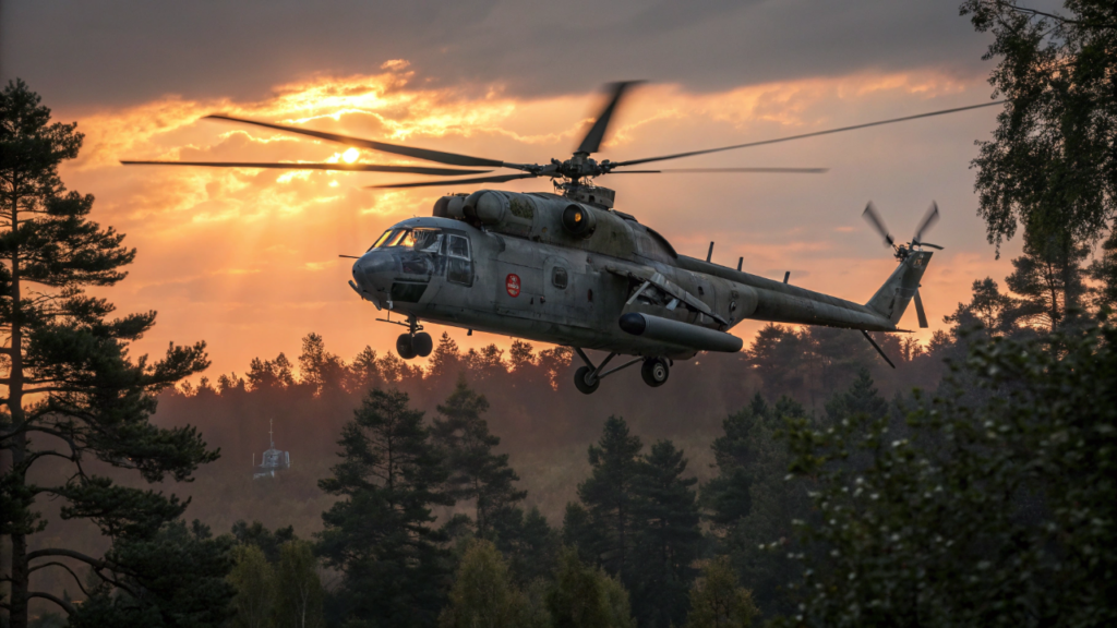 A União Soviética criou um helicóptero com blindagem de titânio que resiste a tiros de calibre 50 e ainda carrega 8 soldados armados para o combate