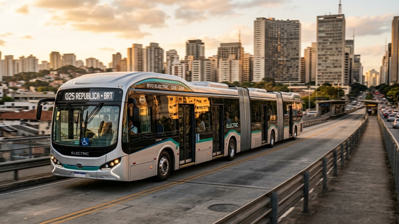 O gigante articulado que carrega uma multidão de uma vez e mostra por que algumas cidades preferem ônibus a metrô
