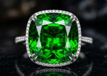 Esqueça a esmeralda e a turmalina verde, pois este cristal siberiano brilha com um verde profundo gerado pelo cromo de sua estrutura