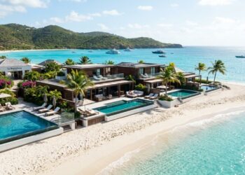 O exclusivo refúgio tropical com apenas 44 suítes e vilas à beira-mar que se consagrou como o hotel de spa número um do Caribe